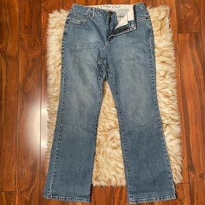 Lands’ End Original fit Classic waist boot leg jeans